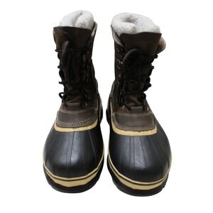 Northside Waterproof Snow Boots Mens 11 Brown Black Good Thermolite Insulated‎
